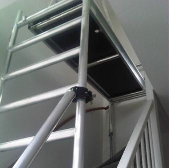 Trapgatsteiger, hoogte 4,5 meter